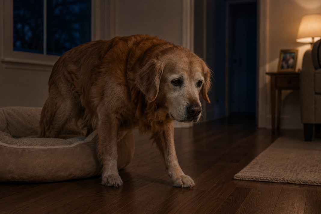 Yaşlı Köpeklerde Gece Huzursuzluğu Neden Artar Evde Fark Edilebilecek Erken İşaretler